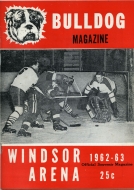 1962-63 Windsor Bulldogs game program