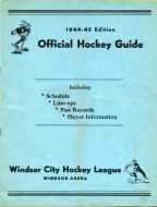 1944-45 Windsor Gotfredsons game program