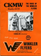 1990-91 Winkler Flyers game program