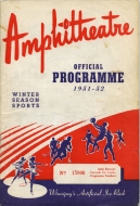 1951-52 Winnipeg Black Hawks game program