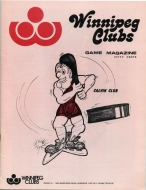 1973-74 Winnipeg Clubs game program