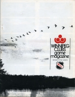 1975-76 Winnipeg Clubs game program