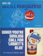 1971-72 Winnipeg Jets game program