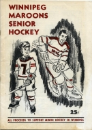 1963-64 Winnipeg Maroons game program