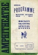 1946-47 Winnipeg Monarchs game program
