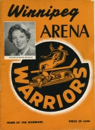 1957-58 Winnipeg Warriors game program