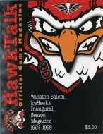 1997-98 Winston-Salem Icehawks game program