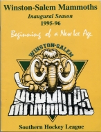 1995-96 Winston-Salem Mammoths game program