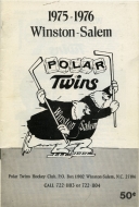1975-76 Winston-Salem Polar Twins game program