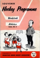 1962-63 Woodstock Athletics game program