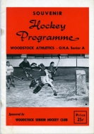 1966-67 Woodstock Athletics game program