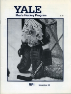 1986-87 Yale University game program
