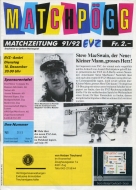 1991-92 Zug EV game program