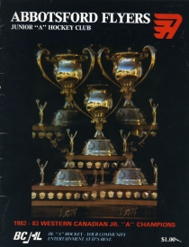 Abbotsford Flyers 1983-84 game program
