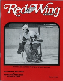 Adirondack Red Wings 1983-84 game program