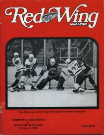 Adirondack Red Wings 1984-85 game program