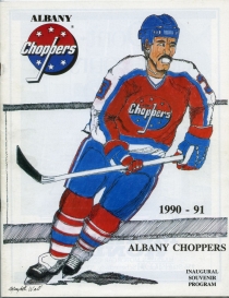 Albany Choppers 1990-91 game program