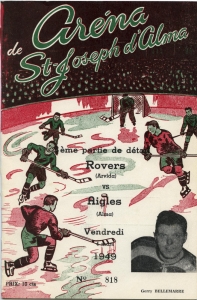 Alma Eagles 1948-49 game program