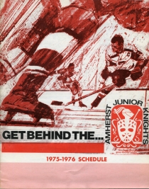 Amherst Knights 1975-76 game program