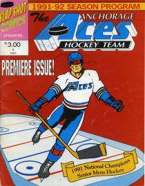 Anchorage Aces 1991-92 game program