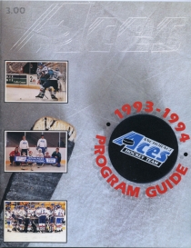 Anchorage Aces 1993-94 game program