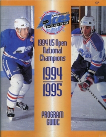 Anchorage Aces 1994-95 game program
