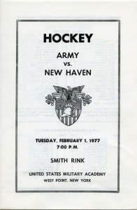 Army 1976-77 game program