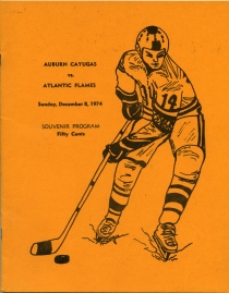 Auburn Cayugas 1974-75 game program