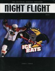 Austin Ice Bats 2002-03 game program