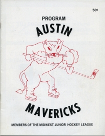 Austin Mavericks 1974-75 game program