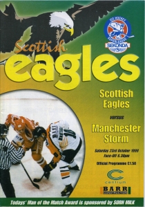 Ayr Scottish Eagles 1999-00 game program