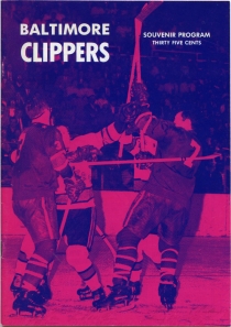 Baltimore Clippers 1967-68 game program