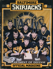 Baltimore Skipjacks 1984-85 game program