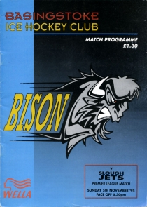 Basingstoke Bison 1995-96 game program