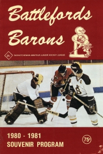 Battlefords Barons 1980-81 game program