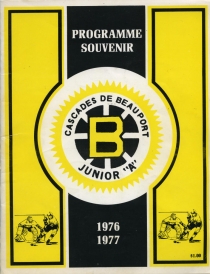 Beauport Cascades 1976-77 game program