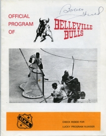 Belleville Bulls 1980-81 game program