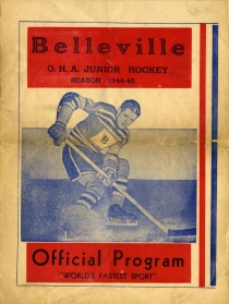 Belleville Juniors 1944-45 game program
