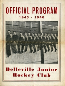 Belleville Juniors 1945-46 game program
