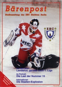 Berlin Polar Bears 1992-93 game program