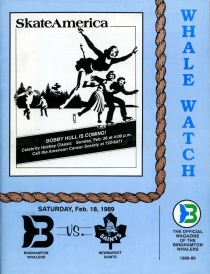Binghamton Whalers 1988-89 game program