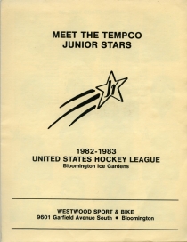 Bloomington Junior Stars 1982-83 game program
