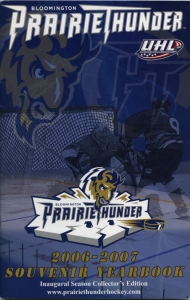 Bloomington PrairieThunder 2006-07 game program