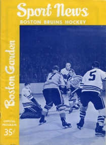 Boston Bruins 1962-63 game program