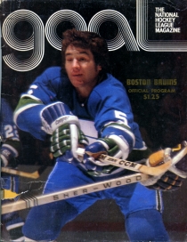 Boston Bruins 1975-76 game program