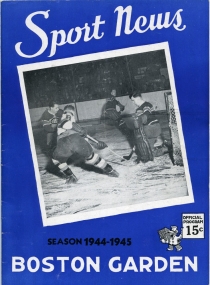 Boston Olympics 1944-45 game program
