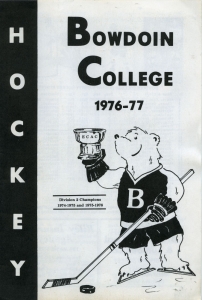 Bowdoin College 1976-77 game program