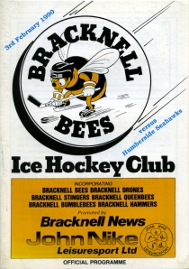 Bracknell Bees 1989-90 game program