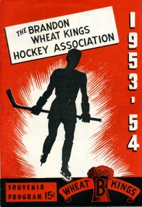 Brandon Wheat Kings 1953-54 game program