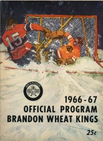 Brandon Wheat Kings 1966-67 game program